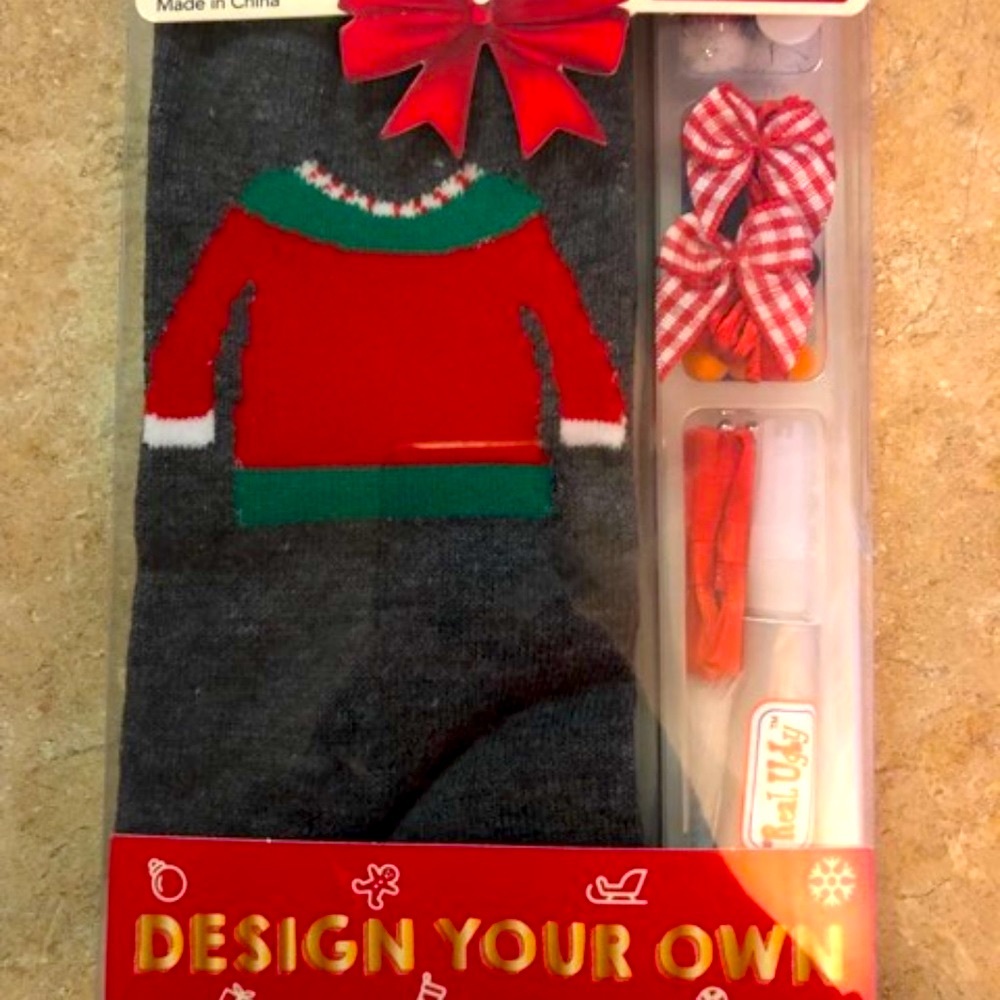 Design Your Own Real Ugly Christmas Socks Soxland Ugly Christmas Sweater Socks